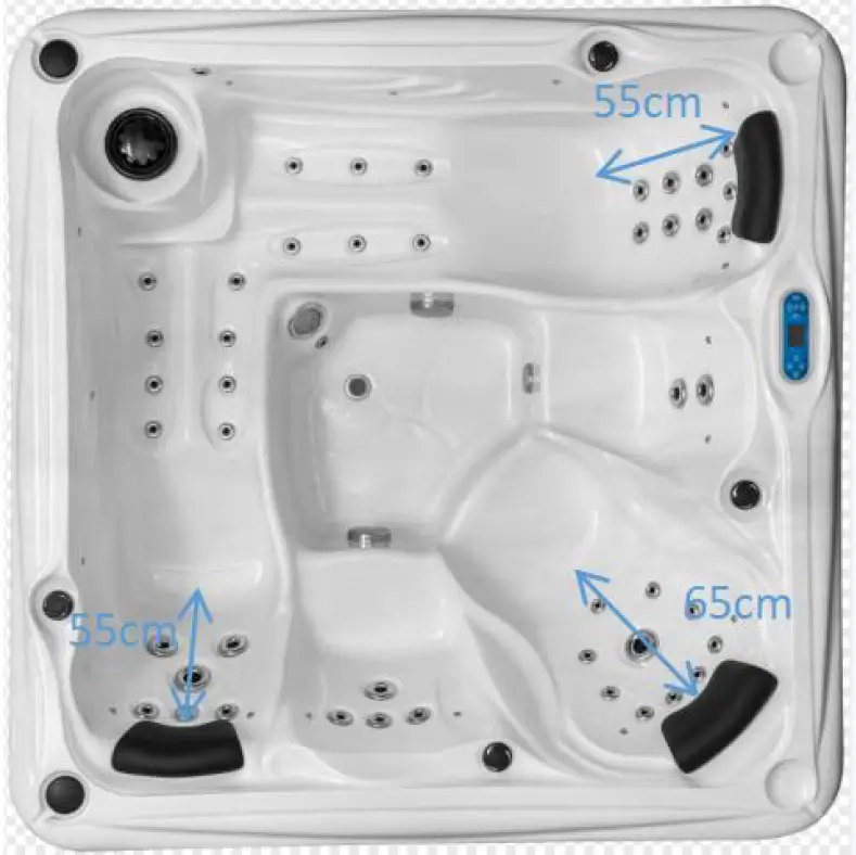 Jacuzzi PLACIDUS 11 Medidas Interiores Placidus